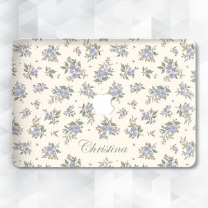 Name MacBook case Coquette flowers MacBook Pro 13 14 Air 13 m2 m1 Air 15 Pro 16 Cute aesthetic custom Floral personalized trendy girly cover