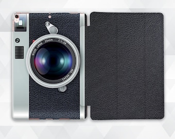 Retro iPad case for Men Vintage iPad 9.7 10.2 7th Old Antique iPad Pro 11 10.5 12.9 Mini 5 Air 3 That Looks Like Photo Camera Design cover