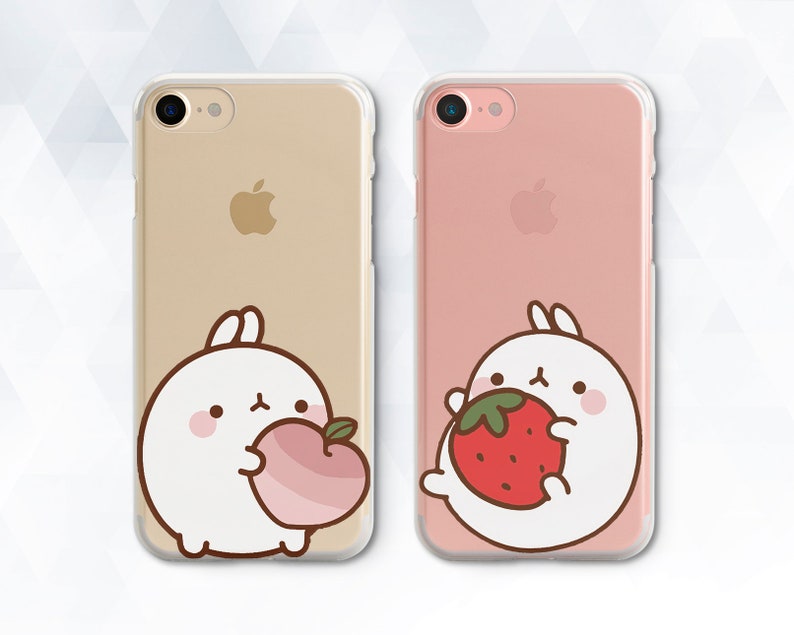 Kawaii iPhone case Easter Couple iPhone XR Xs 8 7 6 Cute Bunny case for Samsung Galaxy s9 Plus Pixel 3 Rabbit Girl Kid Funny Girly Animal 
