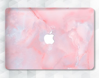 Marble MacBook case Aesthetic Pink MacBook Pro 13 14 inch Air 13 m2 Air m1 Pro 16 2023 15 12 Girly Marble Design Pastel Gradient Stone cover