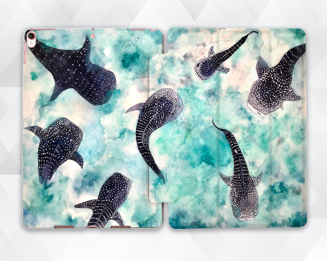 Ocean iPad Case Whale Shark iPad 10.2 9th 9.7 Pro 11 10.5 12.9 Air