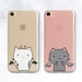 Cats iPhone case Kawaii Girl iPhone XR Xs 8 7 Cute Kitty case for Samsung Galaxy s10 Plus s9 Pixel 3a XL Couple Kitten Funny Kid Angel Demon