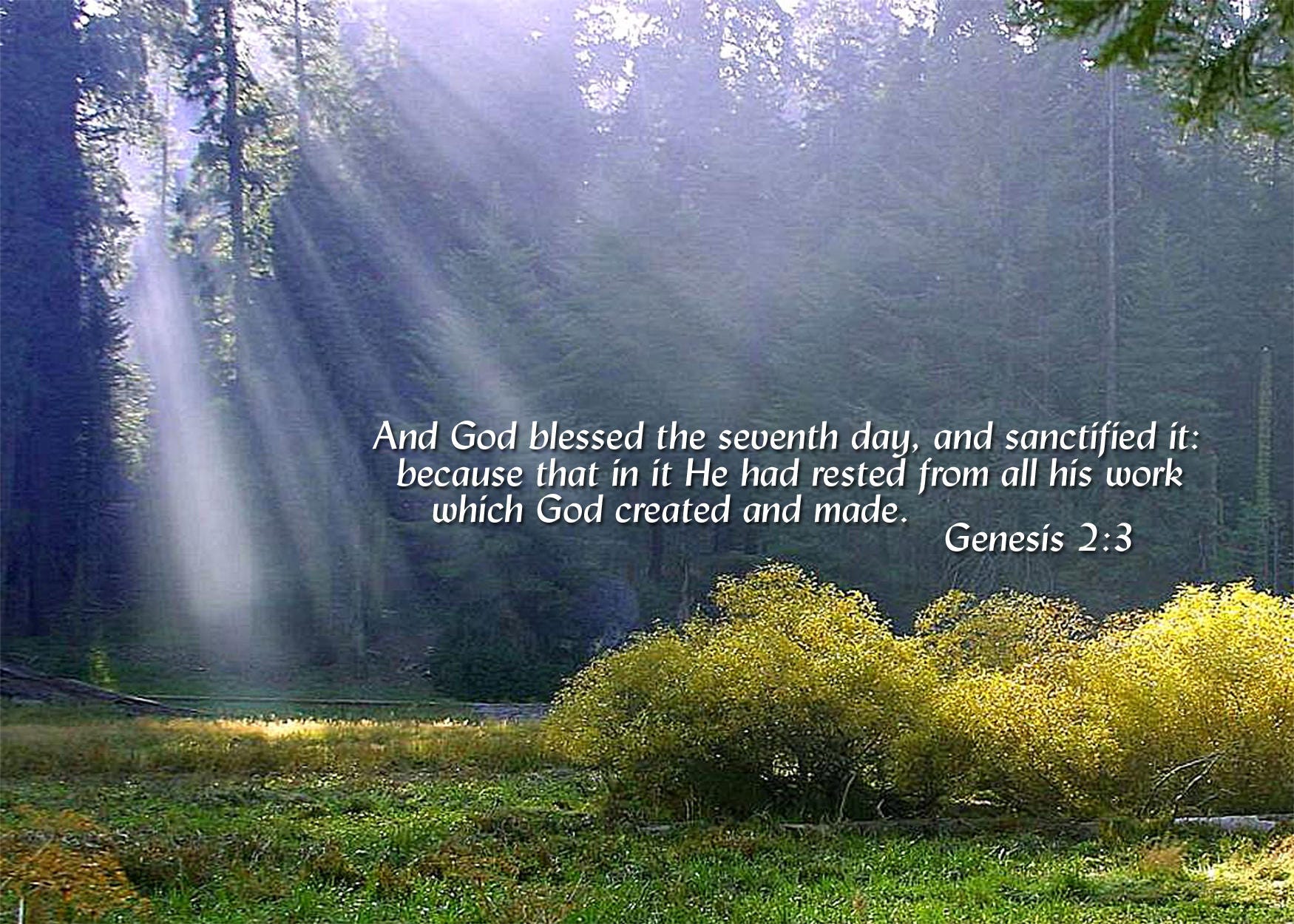 Genesis 2 2 3 Meaning Genesis 2 2 3 Meaning