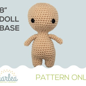 Crochet Chibi Doll Base PATTERN ONLY 8 Amigurumi Figure DIY Character Body Kawaii/Anime Small Toy image 1