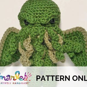 PATTERN ONLY - Crochet/Handmade Cthulhu Amigurumi Figure