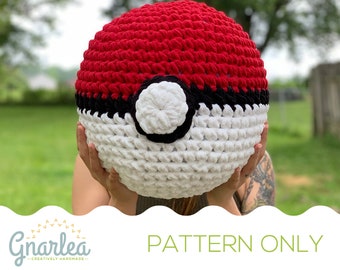 Giant Ball Plush/Pillow PATTERN ONLY || Crochet/Knit/Handmade Digital Pattern || Gamer Gifts Nerdy Decor Geek Collectibles