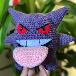 PATTERN Crochet Gengar Pokemon Kanto Handmade Toy/Plush DIY pdf image 2