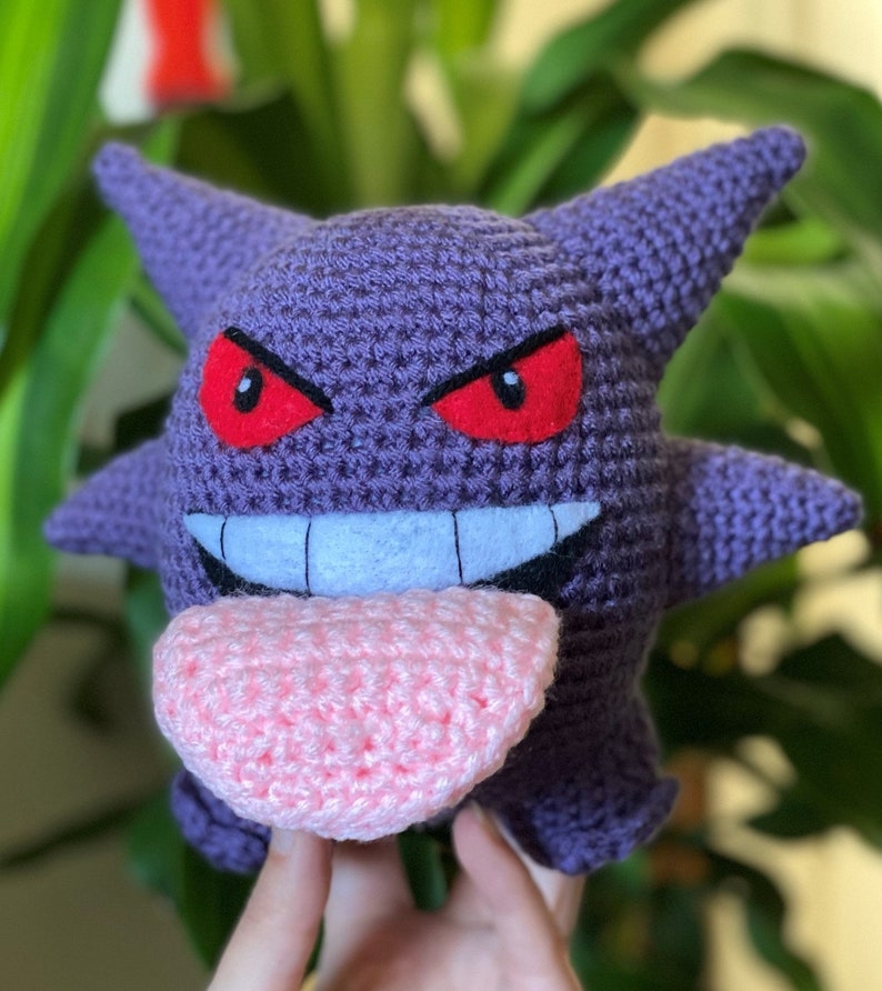 PATTERN Crochet Gengar Pokemon Kanto Handmade Toy/Plush DIY pdf image 2