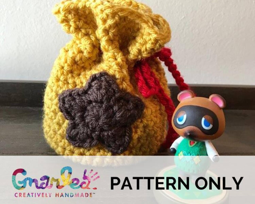 Bell Bag Crochet Pattern Animal Crossing Inspired Etsy