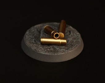 12 artillery casings or unfired rounds for miniature basing (32mm scale)
