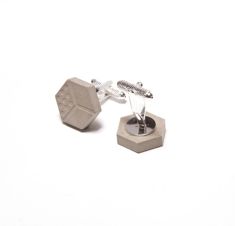 Concrete Cuff Links Cufflinks mens jewelry groomsmen gift Mens wedding jewelry Concrete cufflinks Elegant Outfit Concrete