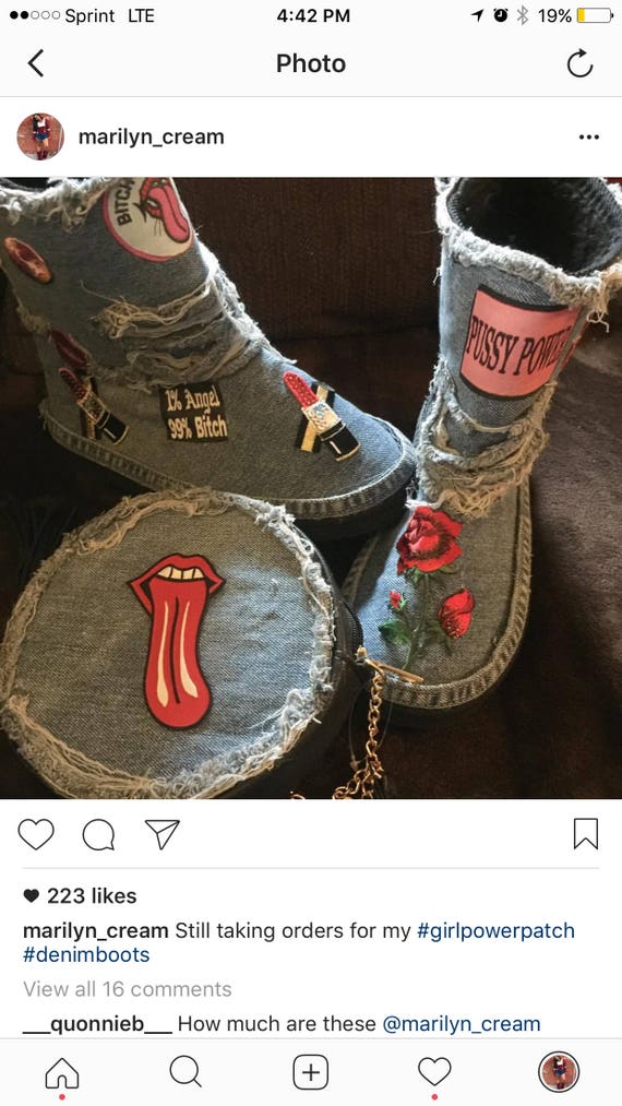 Girl power patch bottes Girl Girl Girl power patch bottes 08cf50