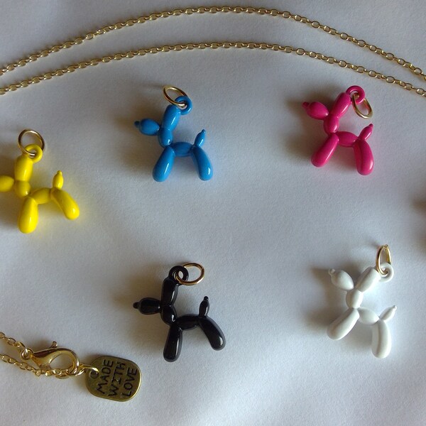 Retro Balloon Dog Necklace Jewelry