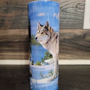 Wolf 20oz Tumbler, wolves, wolf, nature, wild, wolf cup