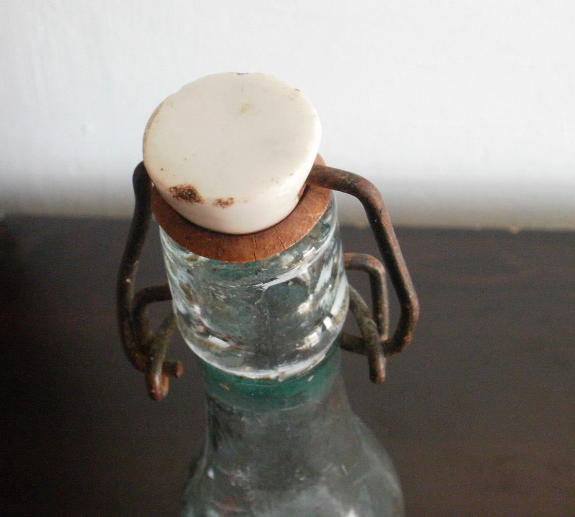 Vintage glass vintage bottle stopper beer lemonade Etsy