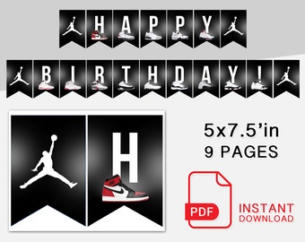 Download Free Air Jordan Party Etsy SVG Cut Files