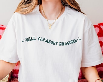 Fantasy Romance Shirt | Dragon Fantasy Tee for Book Lovers | Fae Bookish Shirt | Romantasy Booktok Gift | Fourth Wing Fan Merch
