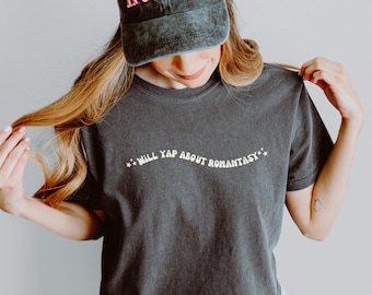 Bookish Crop Shirt | Fantasy Book Lover Gift | Romantasy Reader Tee | BookTok Aesthetic Shirt | Cozy Book Club Shirt | Reading Merch