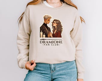Dramione Sweatshirt | Draco and Hermione Fan Club Crewneck | Bookish Romance Pullover | Dark Academia Aesthetic | Book Lover Gift