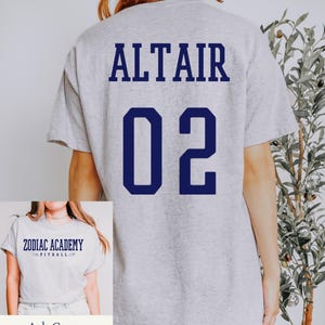 Zodiac Academy | Caleb Altair Jersey T Shirt | Bookish Shirt | Gift for Book Lovers