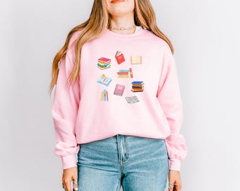 Books Sweatshirt | Book Lover Gift | Cozy Reading Sweatshirt | Bookworm Apparel | Literary Gifts for Readers