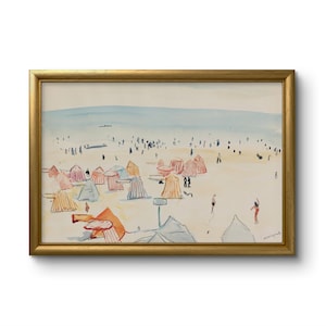 Mediterranean Sea Painting | Beach Artwork | Digital Art