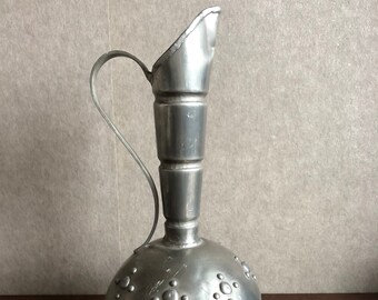 Vintage Askvoll Brug Støpt Tinn Small Handmade Pewter Tomling Bowl
