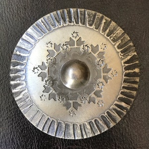 Rolf Buodd Pewter, Vintage Handmade Norwegian Pewter Brooch, Traditional Bunad Jewelry, Norway