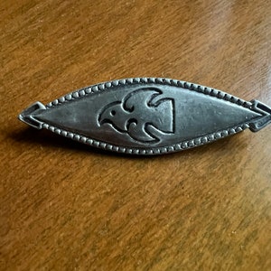 Vintage Norwegian Viking Style Brooch by  Per Tinn Pewter, Viking Tribal brooch, Collectable brooch, Mix Technique