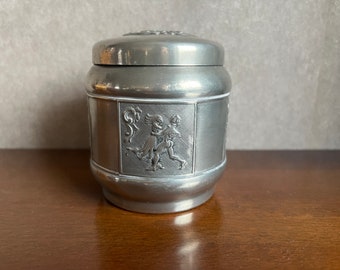 Vintage Askvoll Brug Støpt Tinn Small Handmade Pewter Tomling Bowl