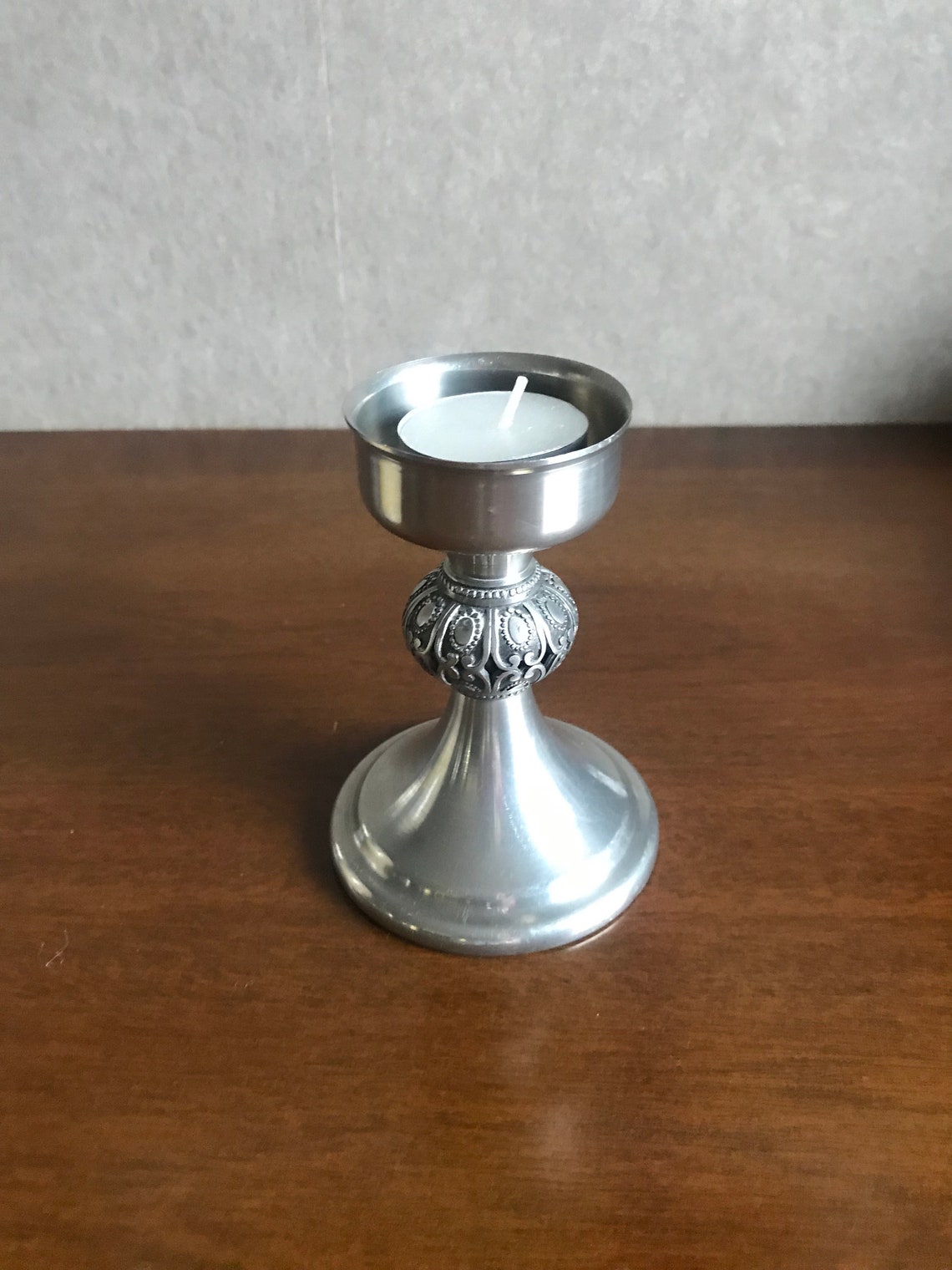 Vintage Måstad Pewter Norway Candle Holder Num 946 Mid Etsy