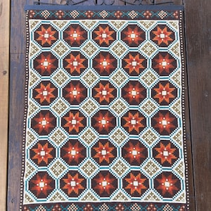 Vintage Norwegian Homemade Tapestry Wall Hanging or Table Runner, Wool Embroidery with Handmade Metal Hangers from Both Sides