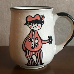 Vintage Norwegian Hand Painted Coffee Cup &quot; Best Dad in the World&quot;, 1970, Norwegian Porcelain, Norwegian Gift