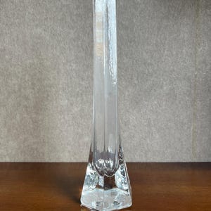 SEA Glasbruk Kosta Sweden, HexagonaL Vase, Handmade,  1960s