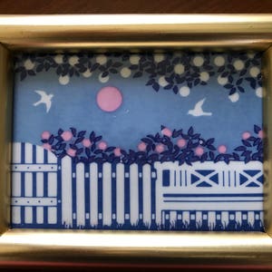 Vintage Art Tile, Signed by Anne Marie Odegaard, Porsgrund Porcelain, Norway