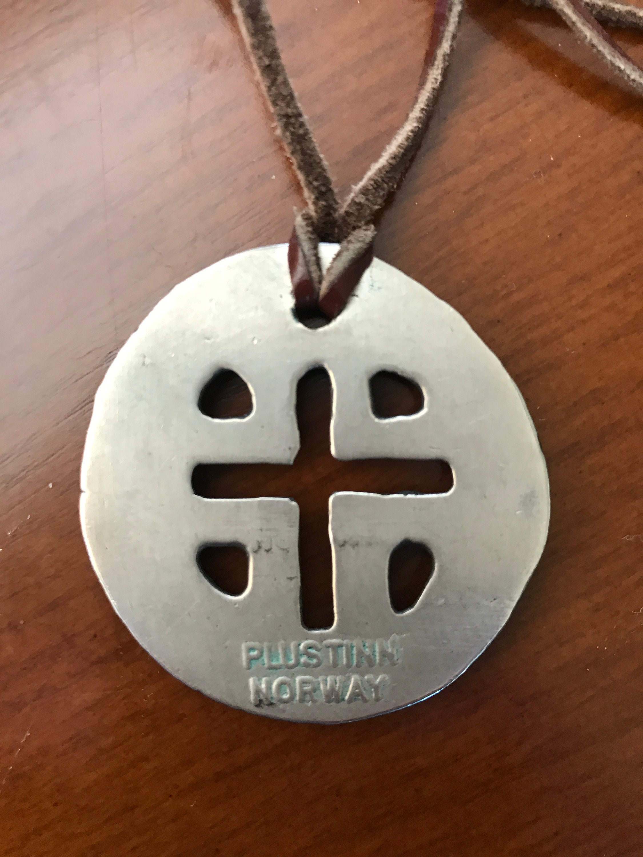 Plustinn Norway Pewter Pendant Necklace, Norway Etsy