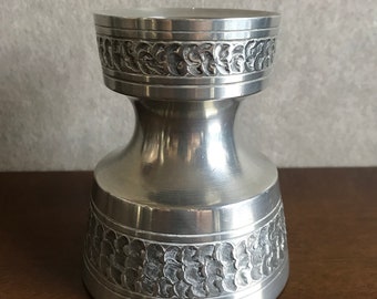 Vintage Askvoll Brug Støpt Tinn Small Handmade Pewter Tomling Bowl