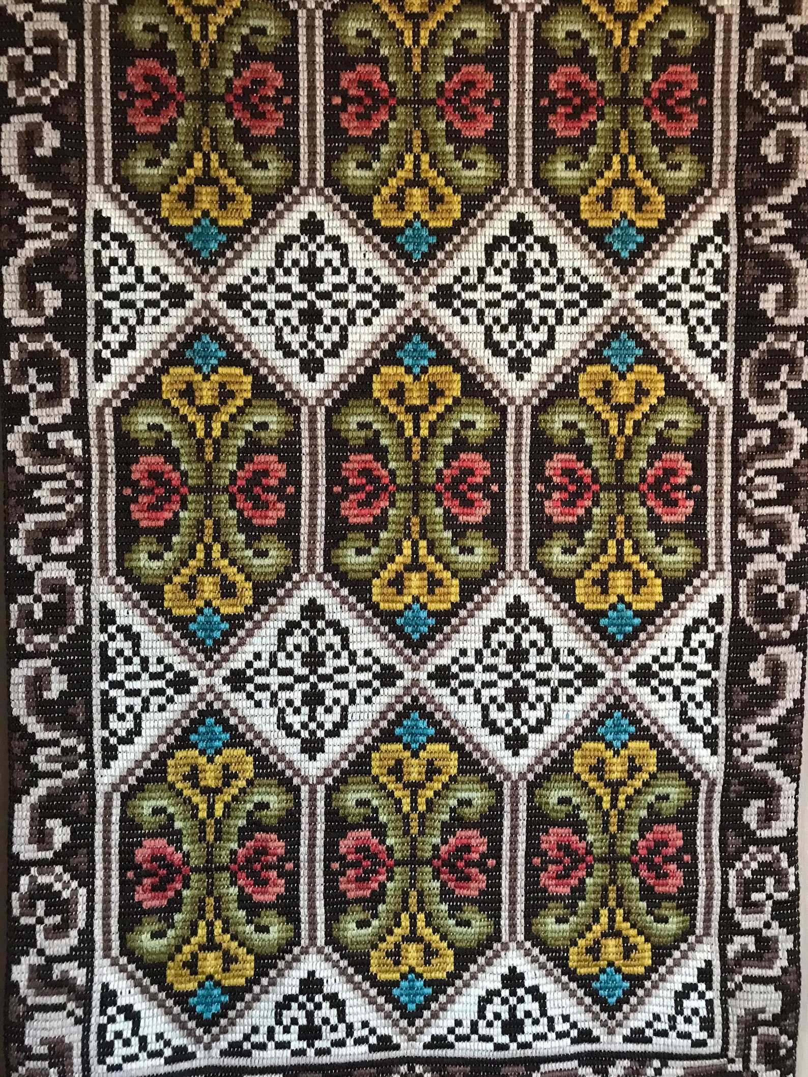 Vintage Norwegian Homemade Tapestry Wall Hanging With Handmade Etsy