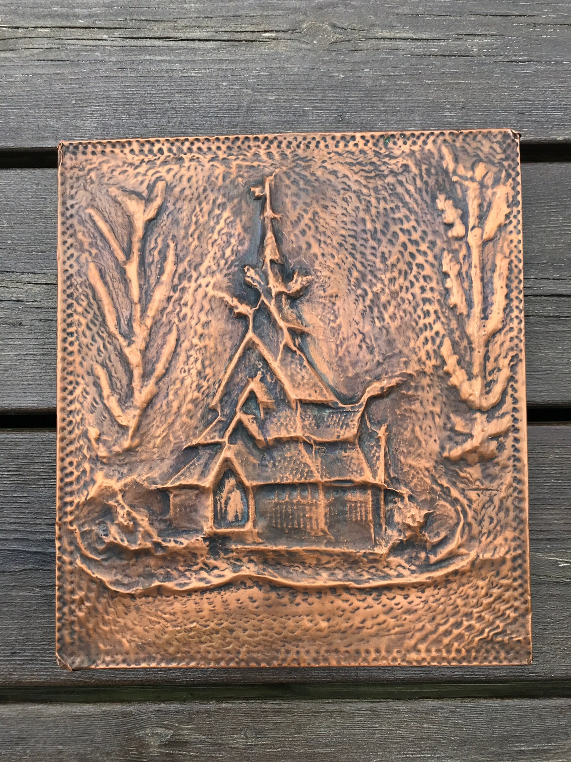 Vintage Norwegian Handmade Copper Wall Decor Norwegian Etsy
