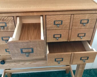 Library Card Catalog Cabinet Over 70 Customizable Or Handmade
