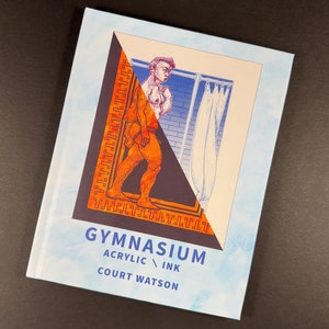 GYMNASIUM. Acrylic/Ink Artwork Hardbound Book