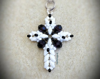 Duo Cross Pendant Bead Tutorial