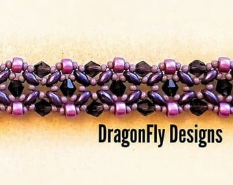 Tudor Temptation Bracelet Pattern, tutorial, beaded, seed beads