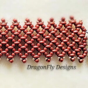Slinky Lattice beaded  Bracelet Tutorial, Quick and easy, pdf