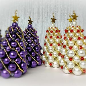 Christmas Tree Decoration Pattern, PDF Tutorial, Pearls, Beads - Etsy