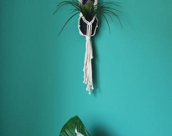 Wall hanging pot, Macrame plant holder, rustic Room Decor, simple Macramé Pot Hanger, Nursery Decoration by Reef Knot Home