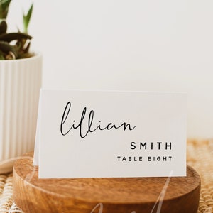 Plantillas para tarjetas de lugar de boda, plantillas para tarjetas de lugar planas, plantillas para tarjetas de lugar plegables, tarjetas de lugar imprimibles, descarga instantánea, Templett, M8