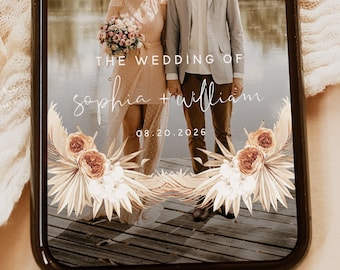 Terracotta Wedding Snapchat Filter, Wedding Snapchat Geofilter, Custom Wedding Geofilter, Personalized Wedding Filter, T4
