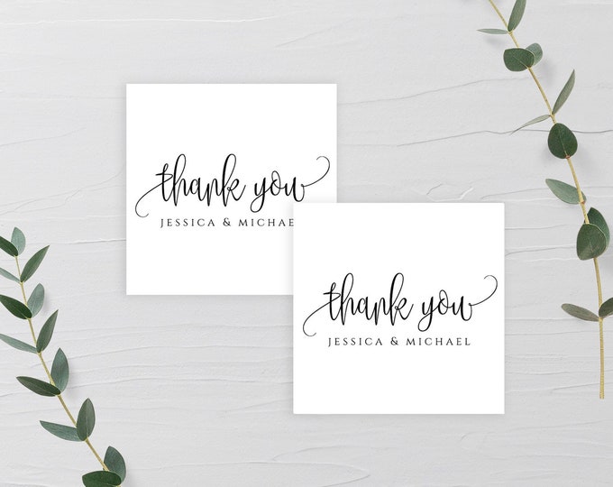 Wedding Thank You Tag Template Fully Editable Printable Wedding Thank You Tag Wedding Invitation Template Templett Calligraphy Invitation R1