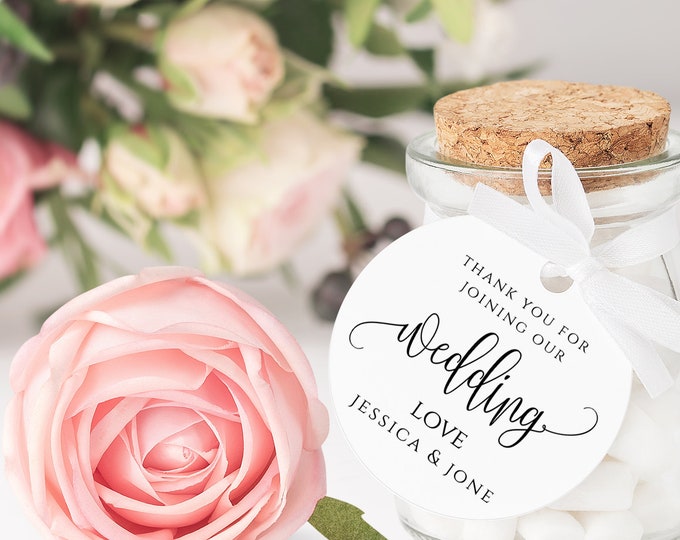 Thank You Tag Favor Tag Printable Wedding Thank You Tag Round Favor Tag Editable Round Thank You Tag Shower Party Tag Gift Tags Round Tag R1